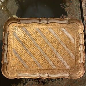 Vintage Florentine Italian Tray